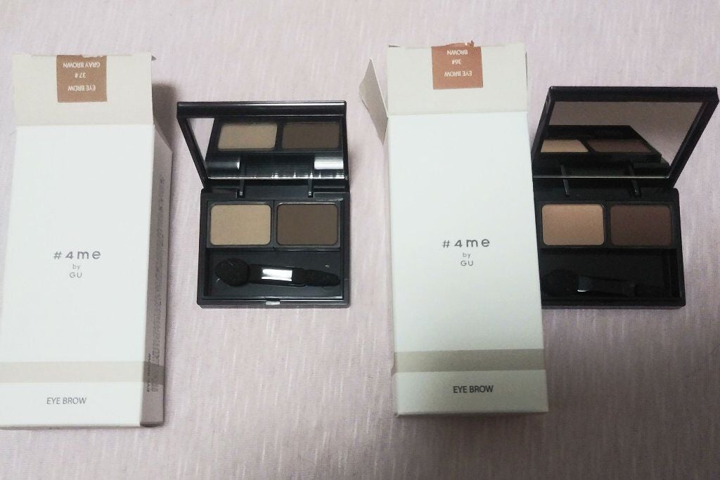 アイブロウパウダー/#4me by GU/パウダーアイブロウを使ったクチコミ(2枚目)