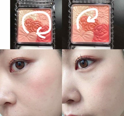 グロウフルールチークス/キャンメイク/パウダーチークを使ったクチコミ(3枚目)