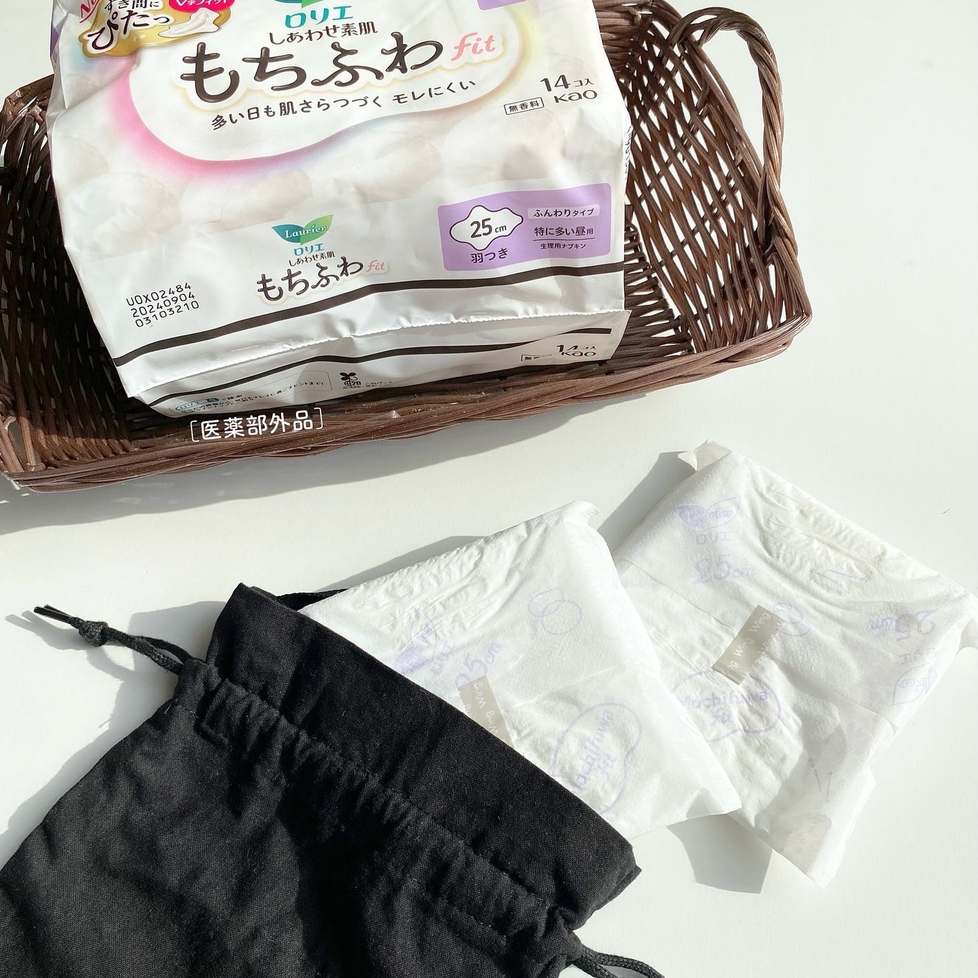 ロリエ もちふわ fit 25cm 羽つき 14コ入 (医薬部外品 )/ロリエ/ナプキンを使ったクチコミ(4枚目)