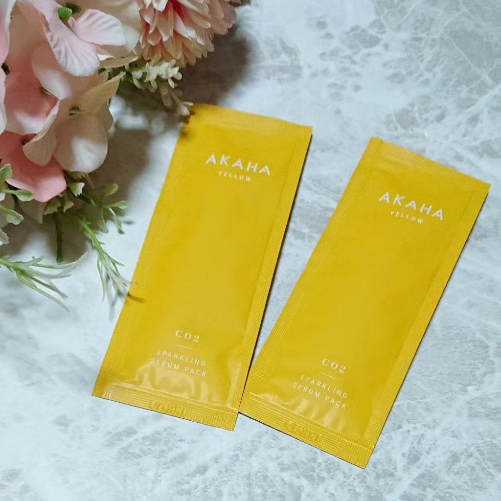 スパークリングセラムパック【YELLOW】/AKAHA/シートマスク・パックを使ったクチコミ(4枚目)