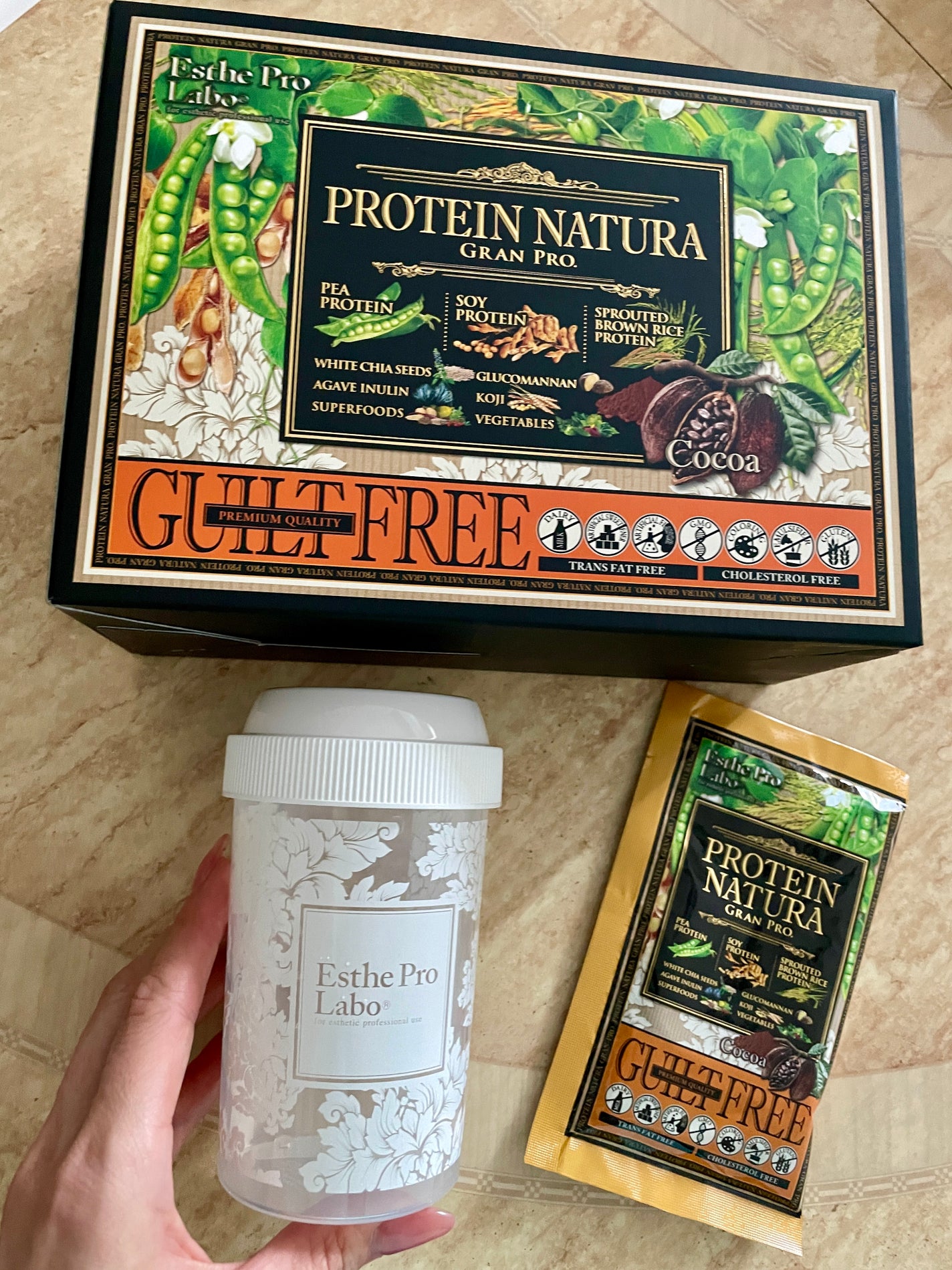 プロテインナチュラグランプロ ココア味/エステプロ・ラボ/その他プロテインを使ったクチコミ(1枚目)