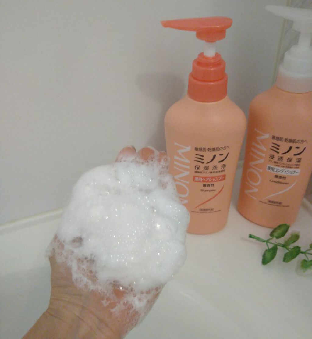 ミノン薬用ヘアシャンプー／薬用コンディショナー/ミノン/市販シャンプーを使ったクチコミ（3枚目）