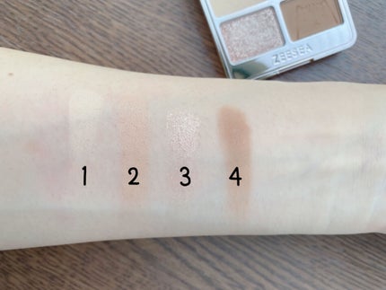 アニマルアイシャドウ(4シェード)/ZEESEA/アイシャドウパレットを使ったクチコミ(4枚目)
