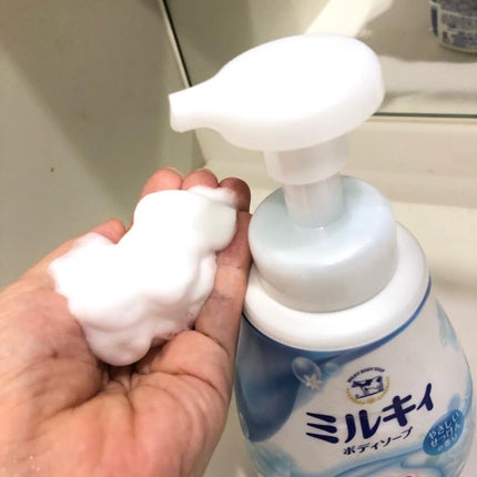 泡で出てくる ミルキィボディソープ やさしいせっけんの香り/ミルキィ/ボディソープを使ったクチコミ(3枚目)