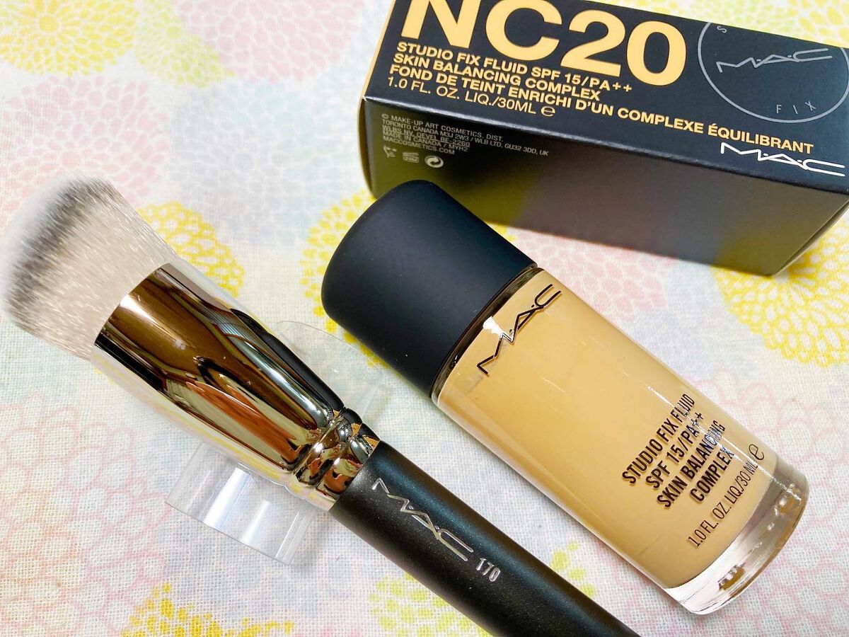 #170 シンセティック ラウンド スラント ブラシ/M・A・C/メイクブラシを使ったクチコミ（1枚目）