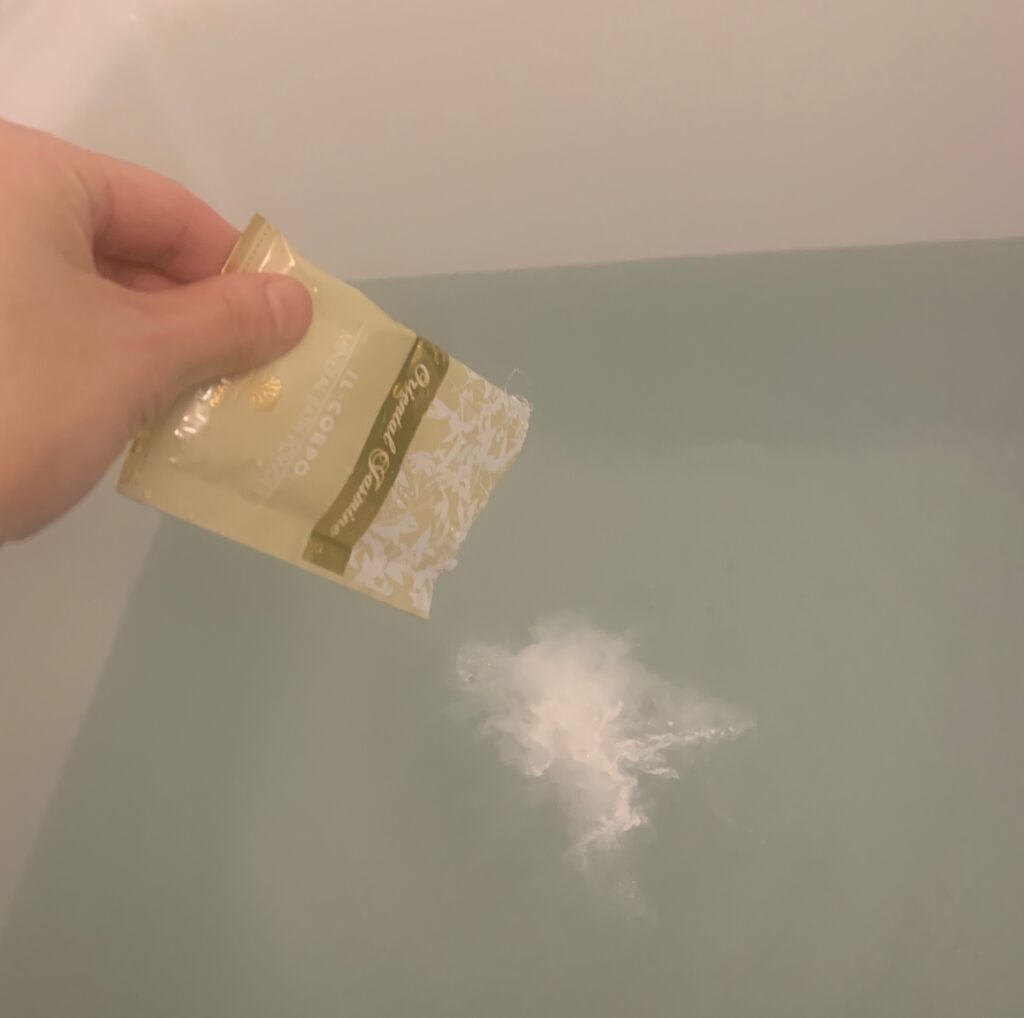 ミネラルバスパウダー オリエンタルジャスミン/イルコルポ/無機塩系入浴剤を使ったクチコミ（3枚目）