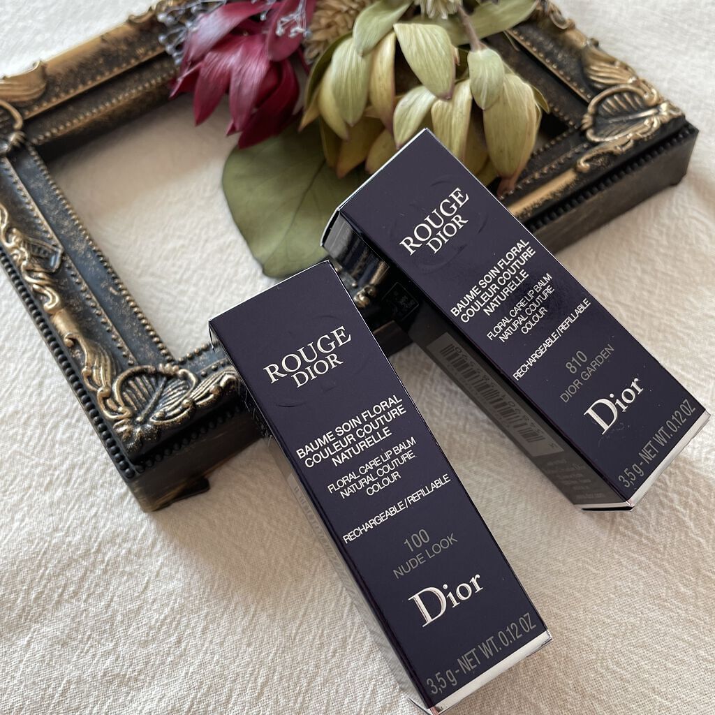 ルージュ ディオール バーム 810 ディオール ガーデン サテン/Dior/リップバームを使ったクチコミ（3枚目）