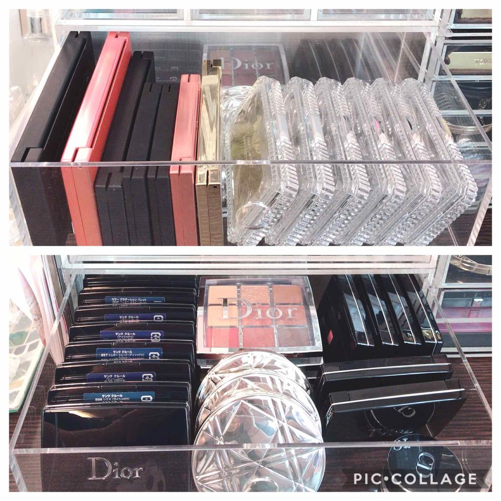 うさまる@ on LIPS 「皆さんこんにちは🐰💗🐰最近少しコスメの収納が変えました😊👌とい..」(4枚目)