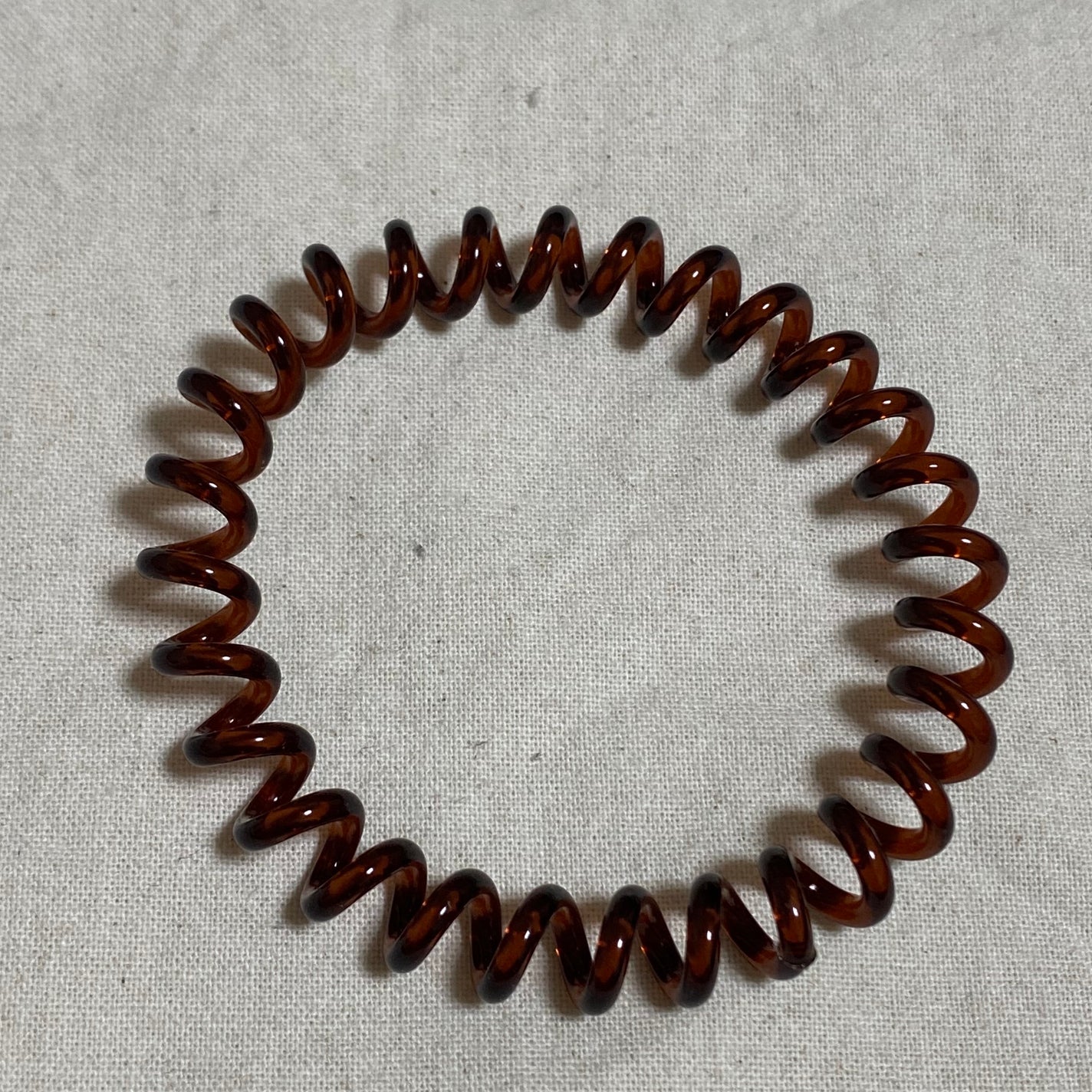 スプリングヘアゴム スリム 2P BK&BR/マペペ/ヘアアクセサリーを使ったクチコミ(2枚目)