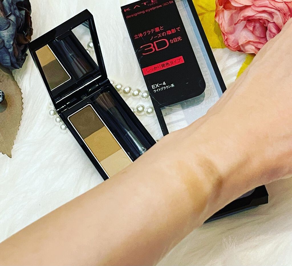 デザイニングアイブロウ3D フィット(Web限定)/KATE/パウダーアイブロウを使ったクチコミ(3枚目)