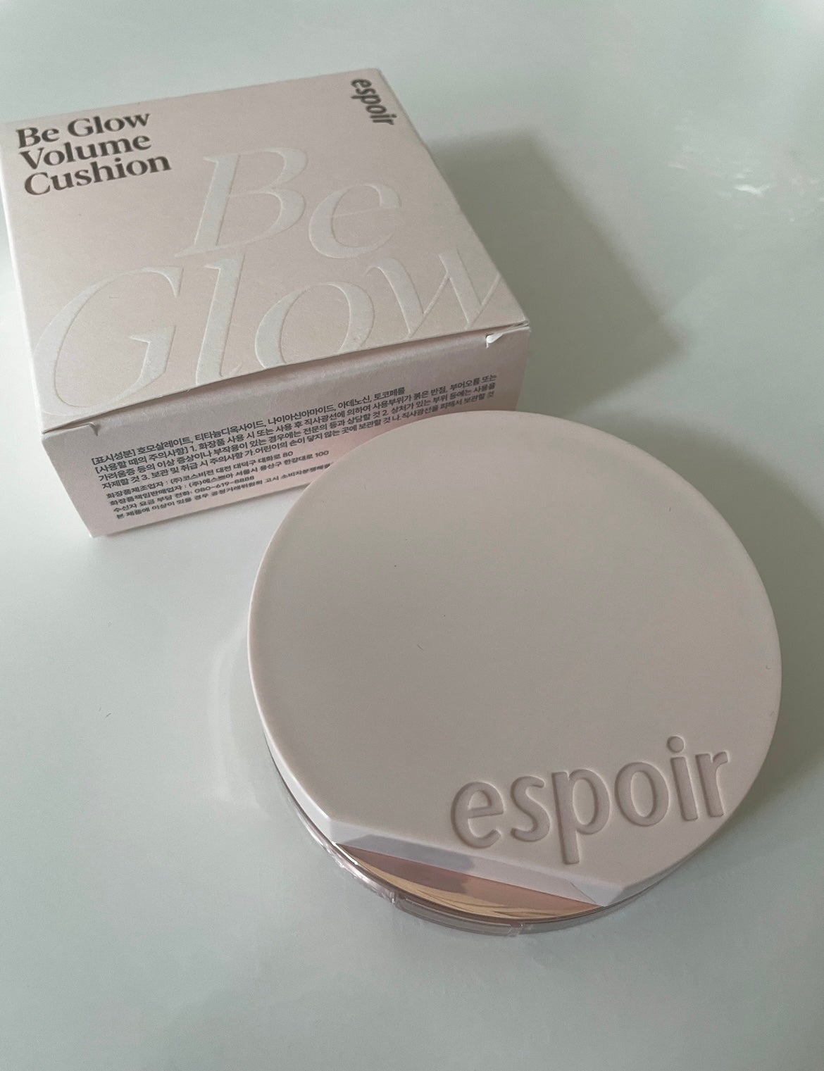 エスポア ビーグロー ボリュームクッション/espoir/クッションファンデーションを使ったクチコミ(1枚目)