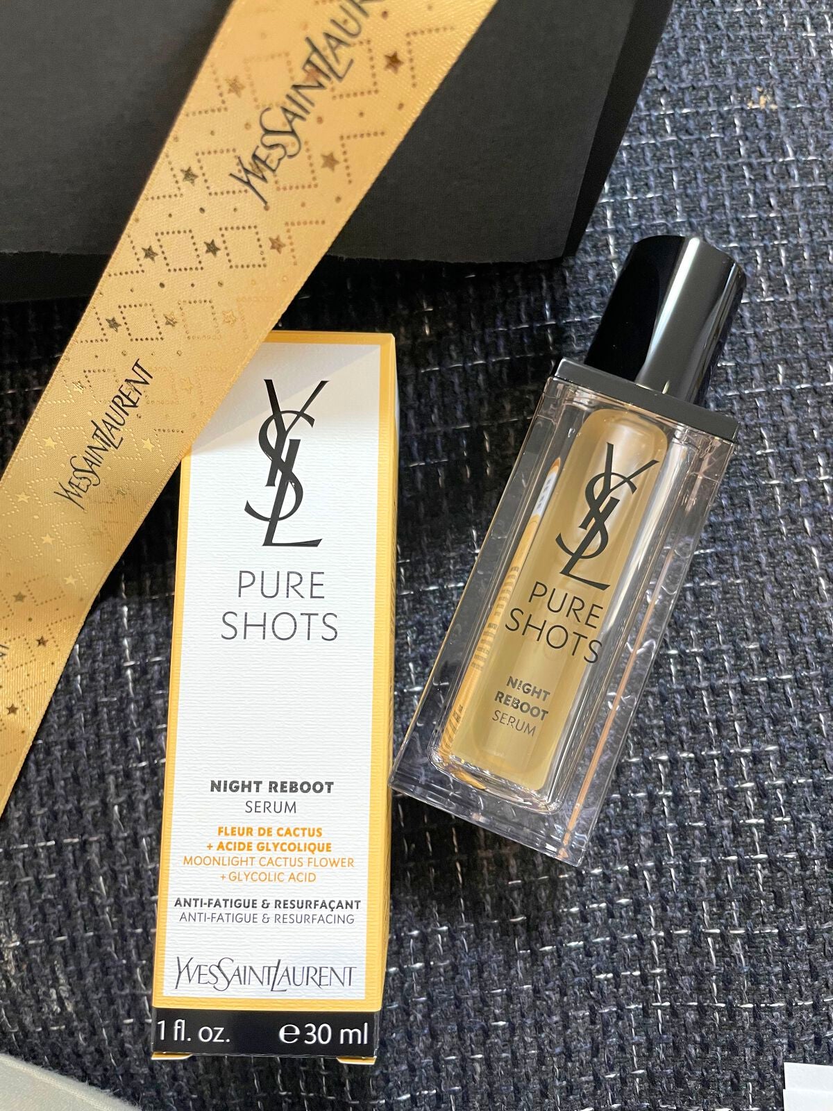 ピュアショット ナイト リチャージセラム/YVES SAINT LAURENT BEAUTE/美容液を使ったクチコミ(2枚目)
