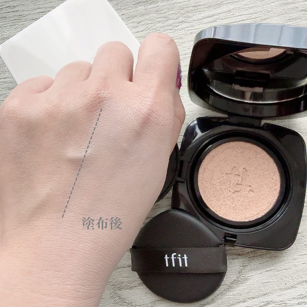 レイヤリングフィット グロークッションEX/TFIT/クッションファンデーションを使ったクチコミ（3枚目）