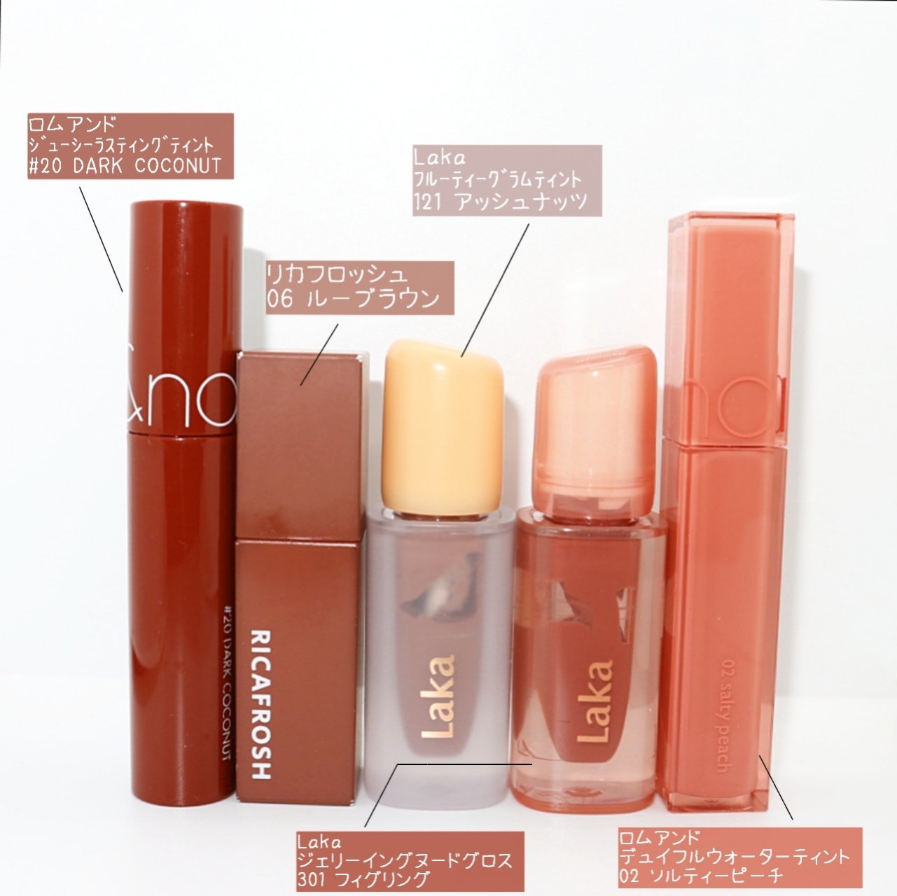 ジューシーラスティングティント/rom&nd/リップティントを使ったクチコミ（3枚目）