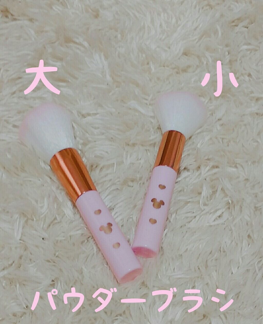 ごくふわっ ミッキーブラシ/DAISO/メイクブラシを使ったクチコミ(2枚目)