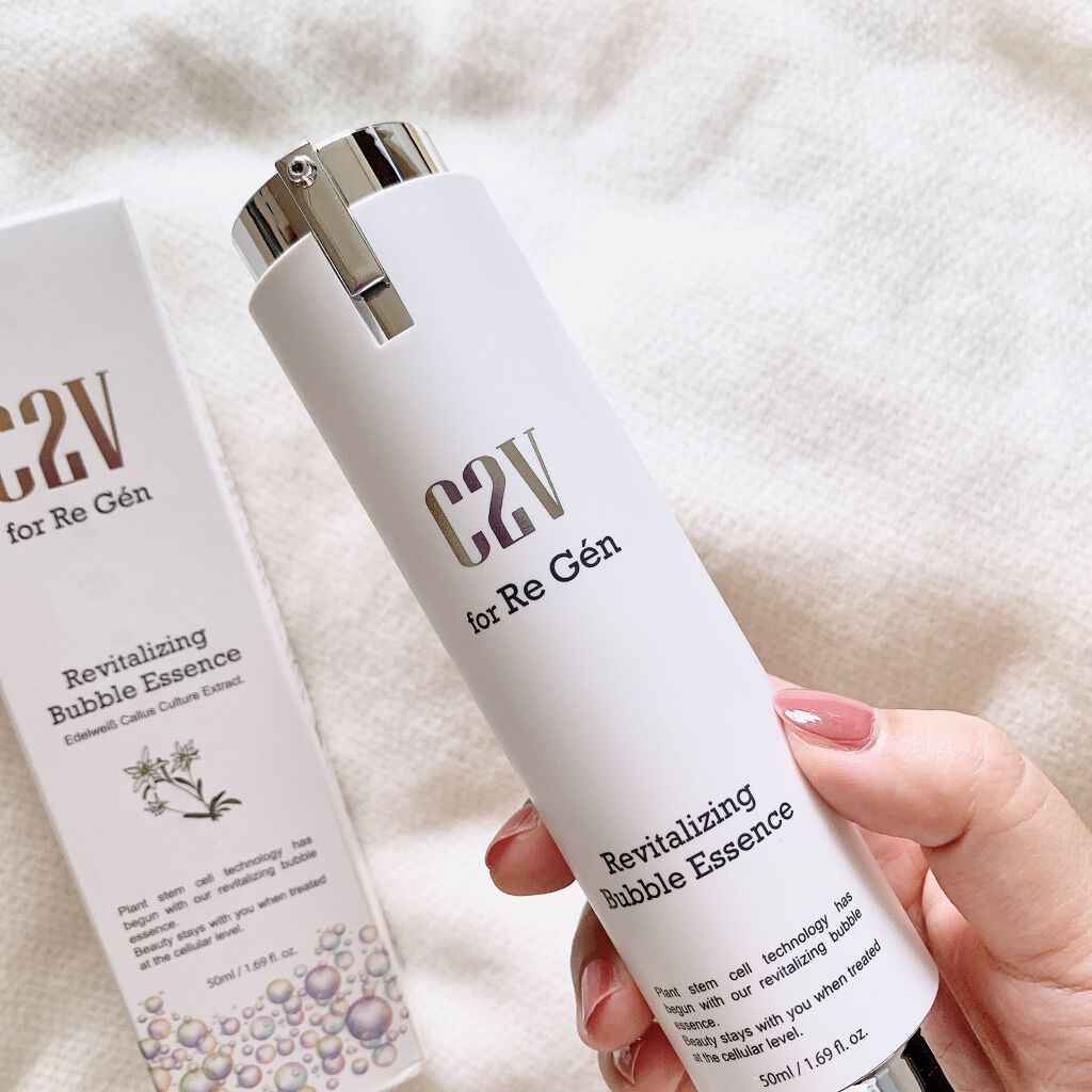 C2V C2V リバイタライジング バブルエッセンスのクチコミ「とろり→シュワシュワ〜！
新感覚の美容液！

久しぶりに感動を覚えた美容液を紹介させて下さい。.....」（2枚目）