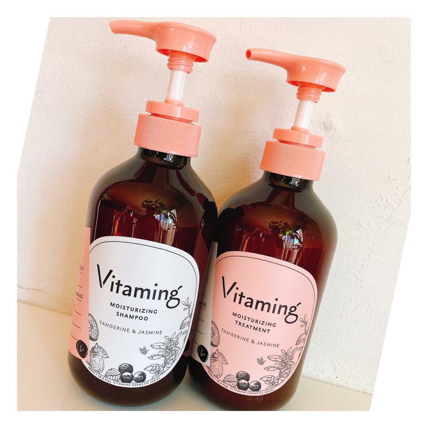 モイストシャンプー/トリートメント(タンジェリン&ジャスミンの香り)/Vitaming/市販シャンプーを使ったクチコミ(1枚目)