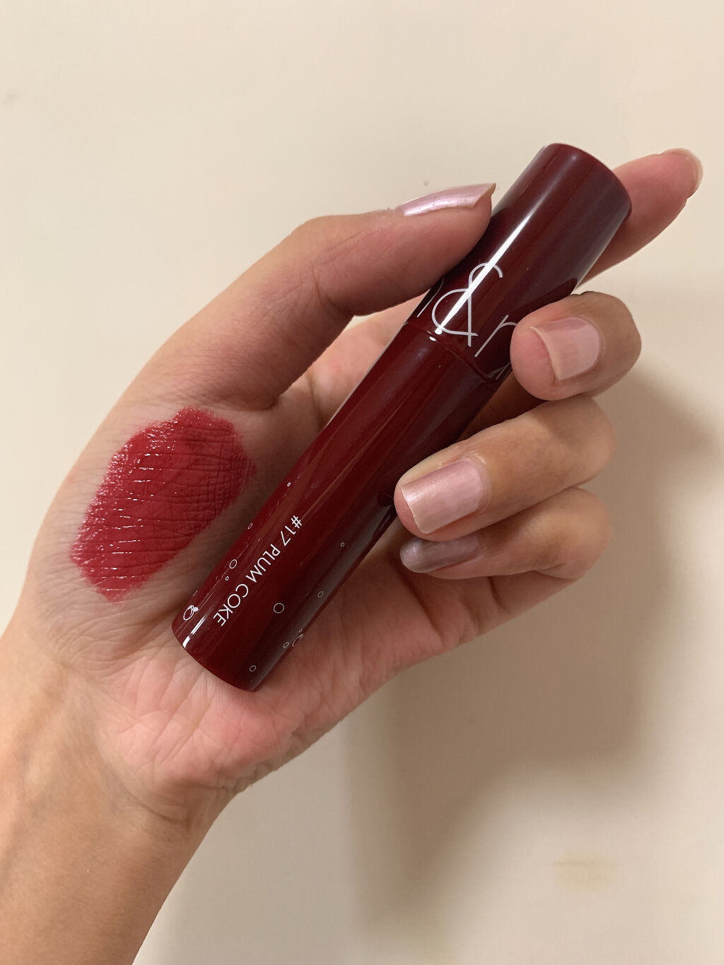 ジューシーラスティングティント/rom&nd/リップティントを使ったクチコミ（3枚目）