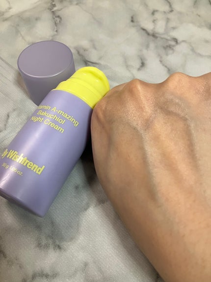 ビタミンA-mazingバクチオールナイトクリーム/By Wishtrend/フェイスクリームを使ったクチコミ(3枚目)