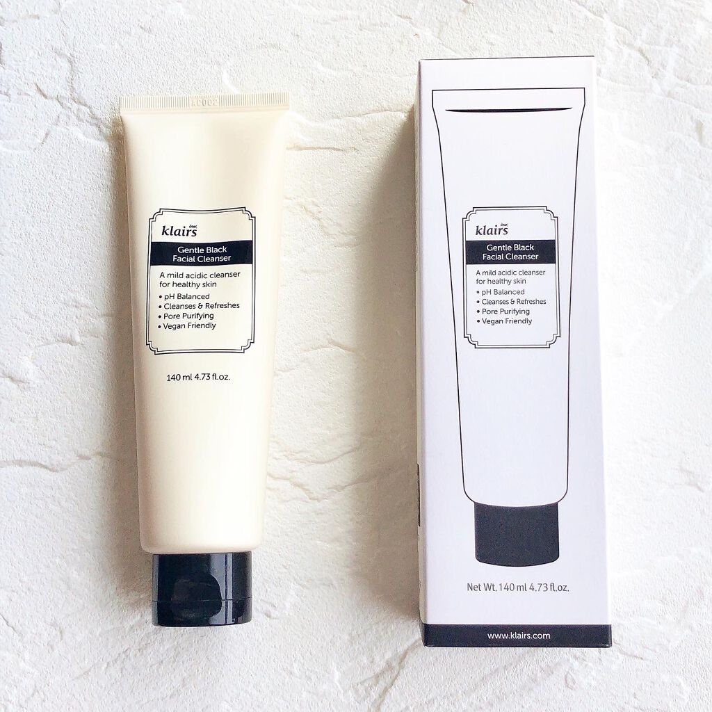 ジェントルブラックフェイシャルクレンザー(140ml)/Klairs/洗顔フォームを使ったクチコミ(2枚目)