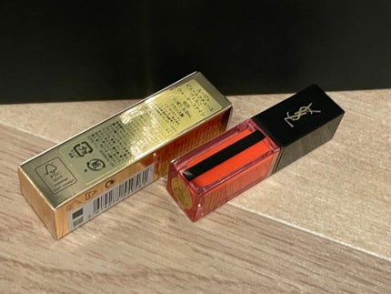 ルージュ ピュールクチュール ヴェルニ ウォーターステイン 605 バン ド コライユ/YVES SAINT LAURENT BEAUTE/口紅を使ったクチコミ(2枚目)