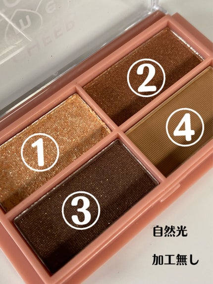 CHEER me COLOR アイシャドウ/セリア/アイシャドウパレットを使ったクチコミ(3枚目)