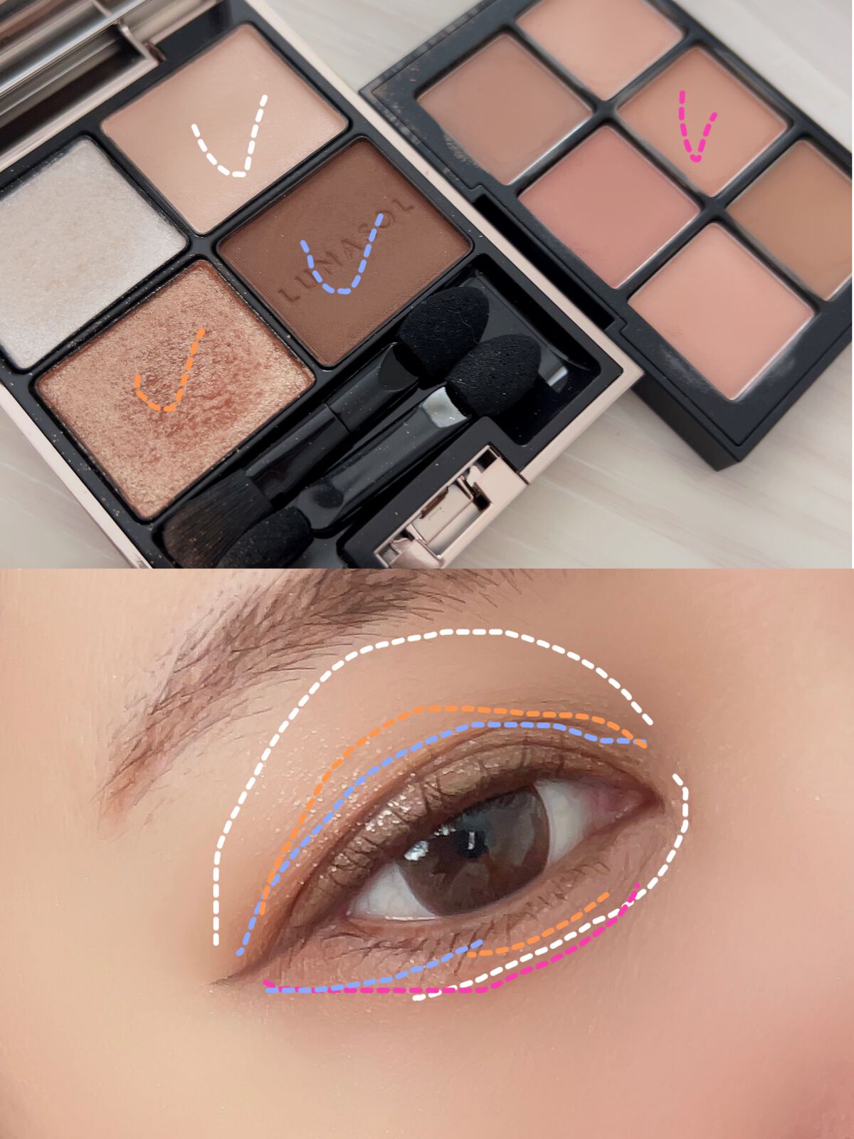 アイカラーレーション/LUNASOL/アイシャドウパレットを使ったクチコミ(4枚目)