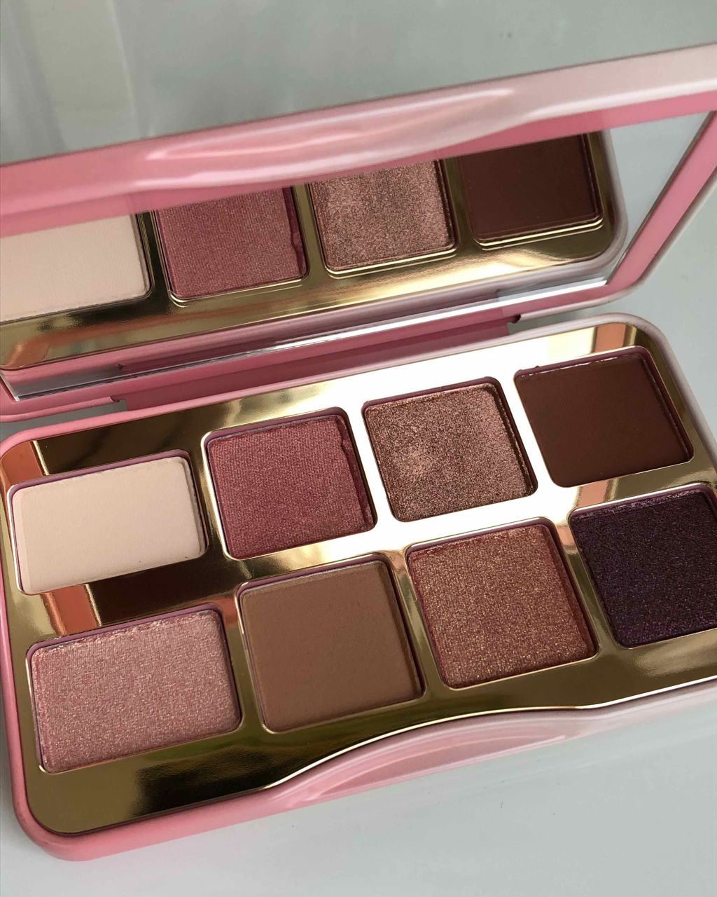 ティックルドピーチ ミニ アイシャドウ パレット/Too Faced/アイシャドウパレットを使ったクチコミ(2枚目)