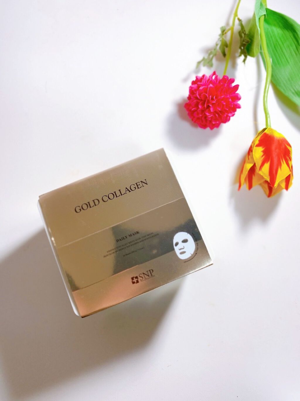 ゴールドコラーゲンデイリーマスク/SNP/シートマスク・パックを使ったクチコミ(2枚目)