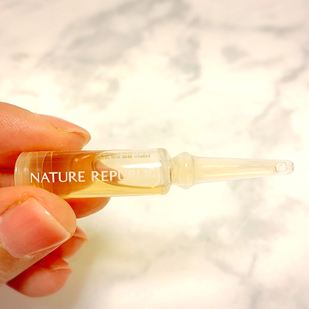 ジンセン ロイヤルシルクアンプル エフェクター/ネイチャーリパブリック/美容液を使ったクチコミ（2枚目）