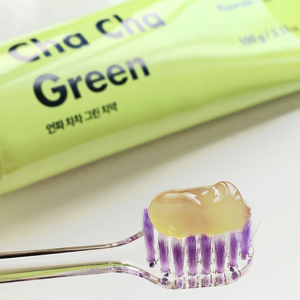 Cha Cha Charcoal Vegan Greentea Toothpaste/chacha/歯磨き粉を使ったクチコミ（2枚目）