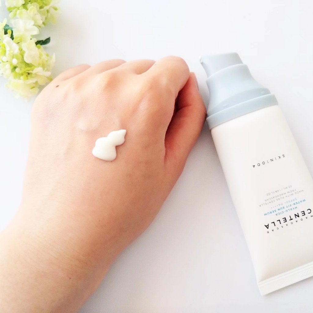 ヒアルーシカ ウォーターフィット サンセラム/SKIN1004/日焼け止めローションを使ったクチコミ(3枚目)