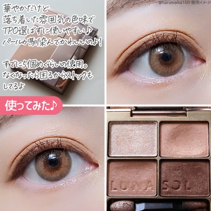 スキンモデリングアイズ/LUNASOL/アイシャドウパレットを使ったクチコミ(6枚目)
