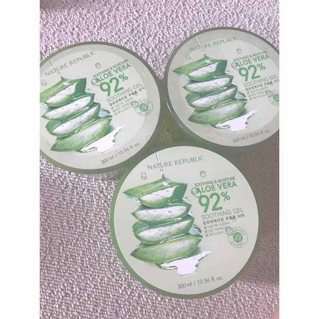 マイルド&モイスチャーアロエジェル/ネイチャーリパブリック/ボディローションを使ったクチコミ(1枚目)