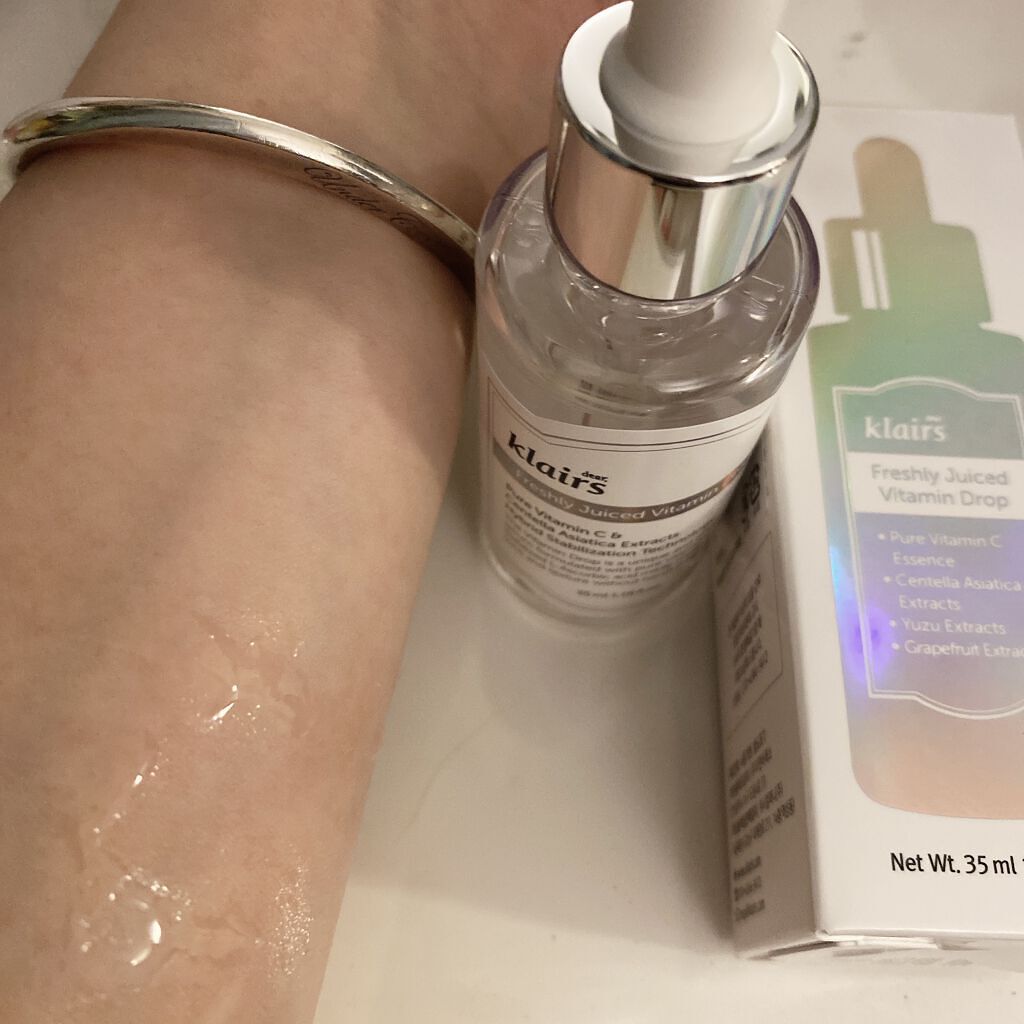 フレッシュリージュースドビタミンドロップ(35ml)/Klairs/美容液を使ったクチコミ（2枚目）