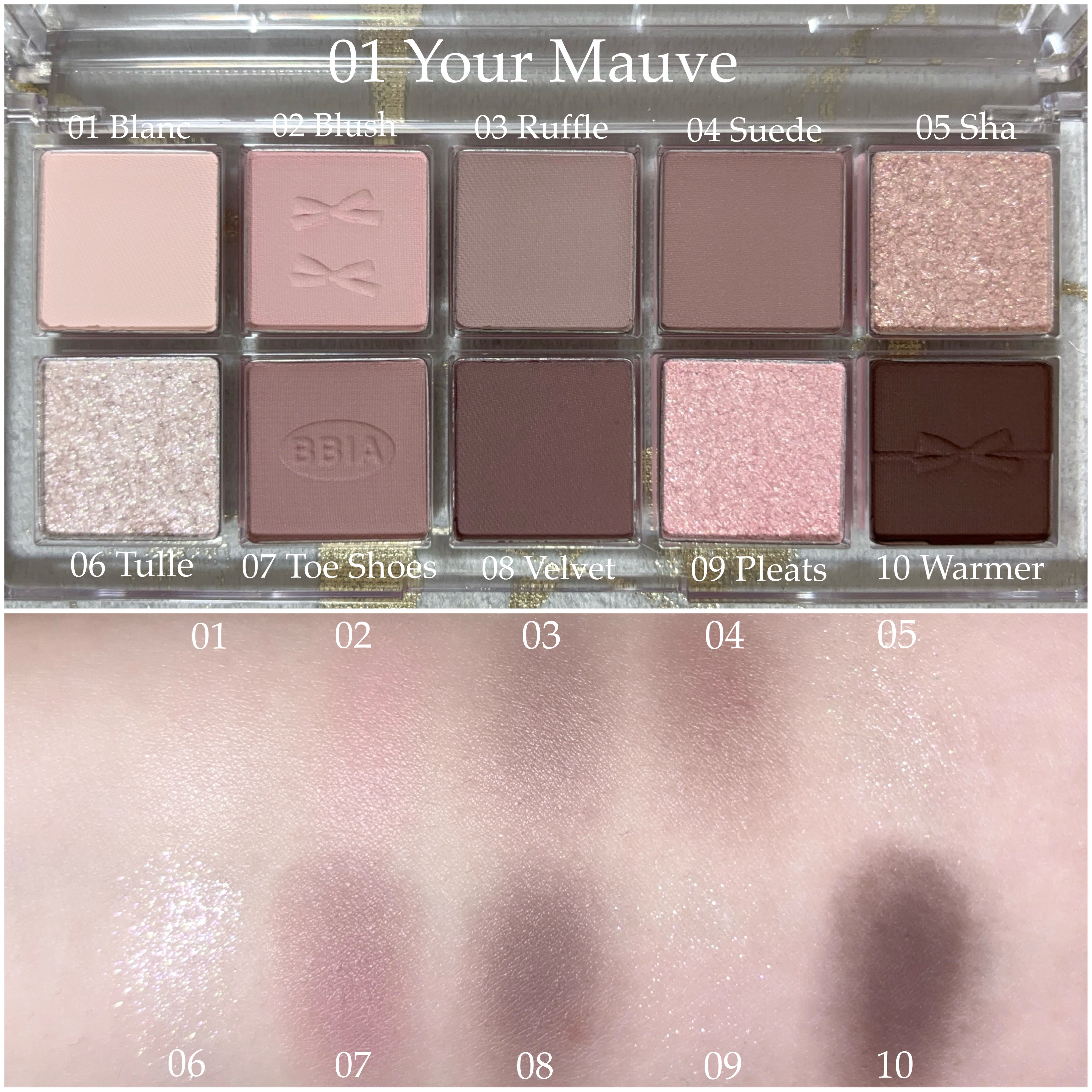 エッセンシャルアイパレット 01 ユアーモーヴ /BBIA/マルチパレットを使ったクチコミ（2枚目）