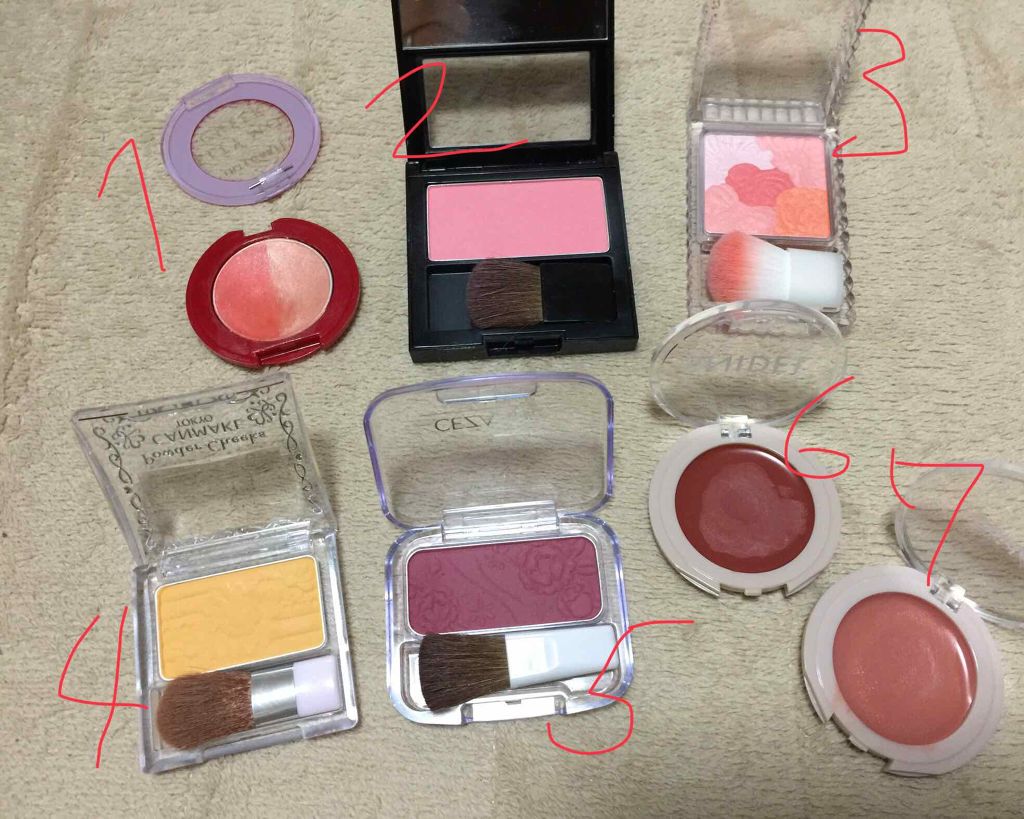 グロウフルールチークス/キャンメイク/パウダーチークを使ったクチコミ(2枚目)