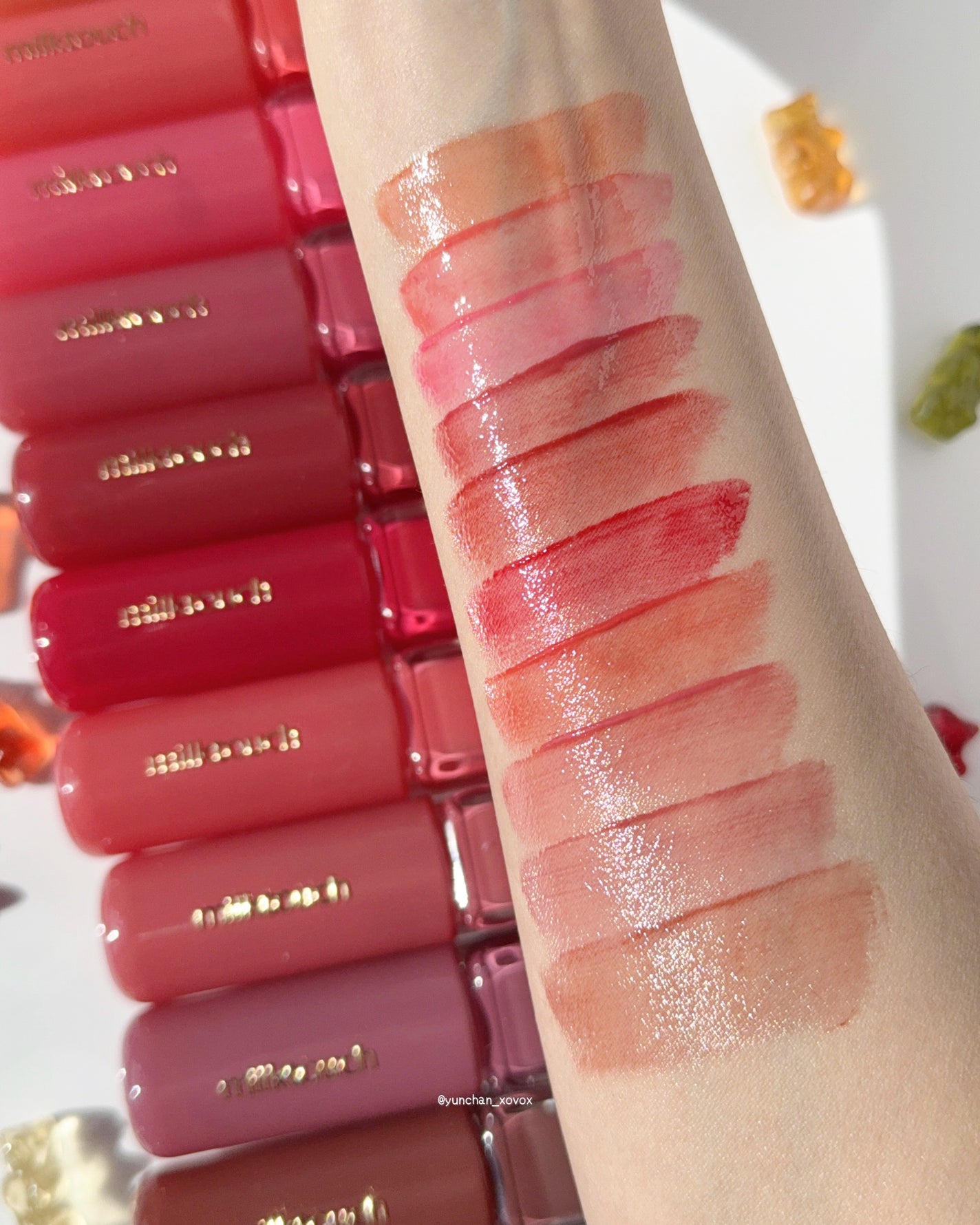 ゆんちゃん🍑 on LIPS 「milktouchジェリーフィットティンティッドグロウティント..」(4枚目)