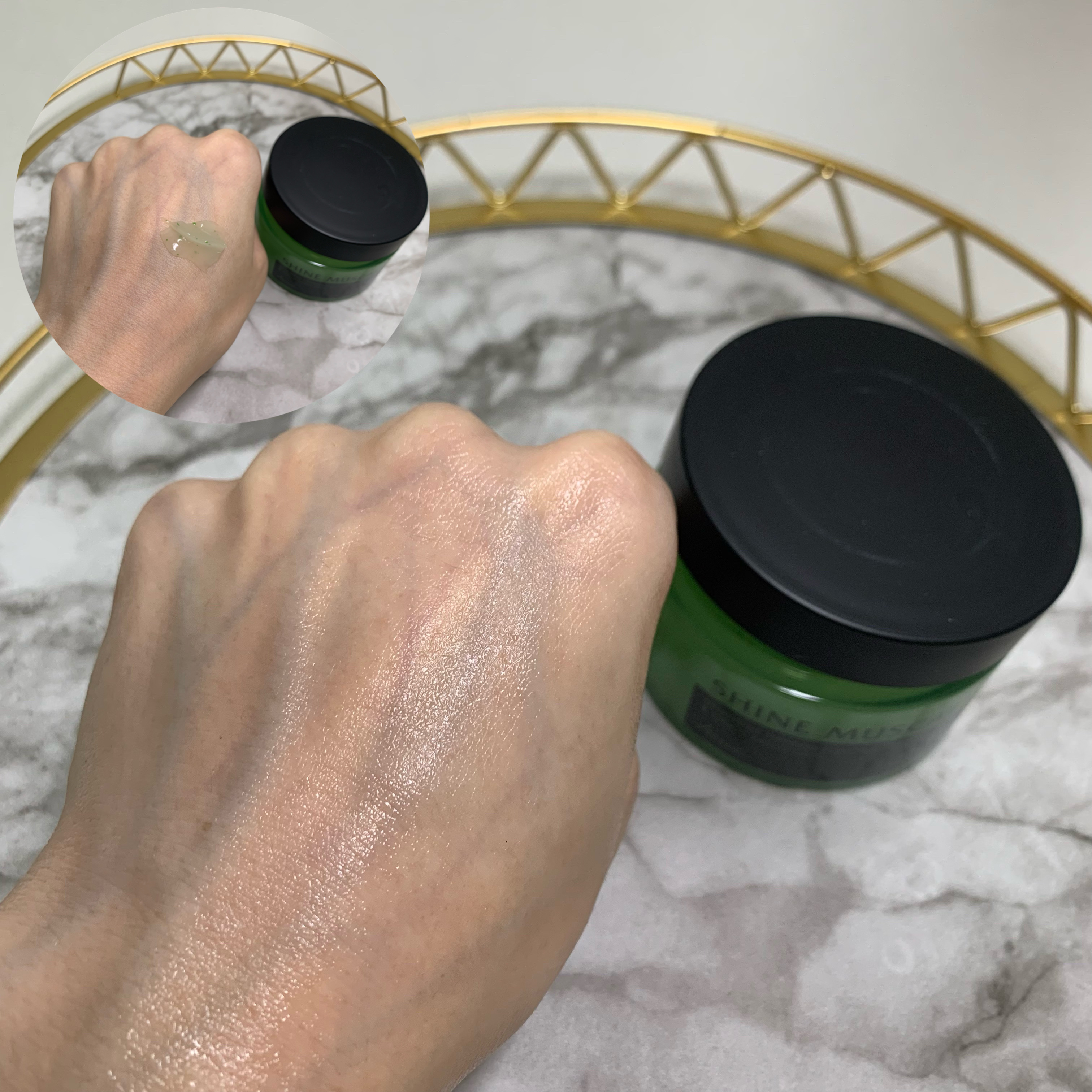 シャインマスカット インテンシブファーミングスリーピングマスク/Ariul/フェイスクリームを使ったクチコミ（2枚目）