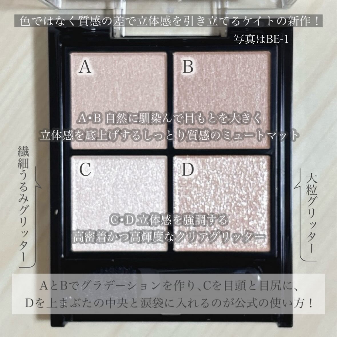 ケイト ポッピングシルエットシャドウ/KATE/アイシャドウパレットを使ったクチコミ（3枚目）