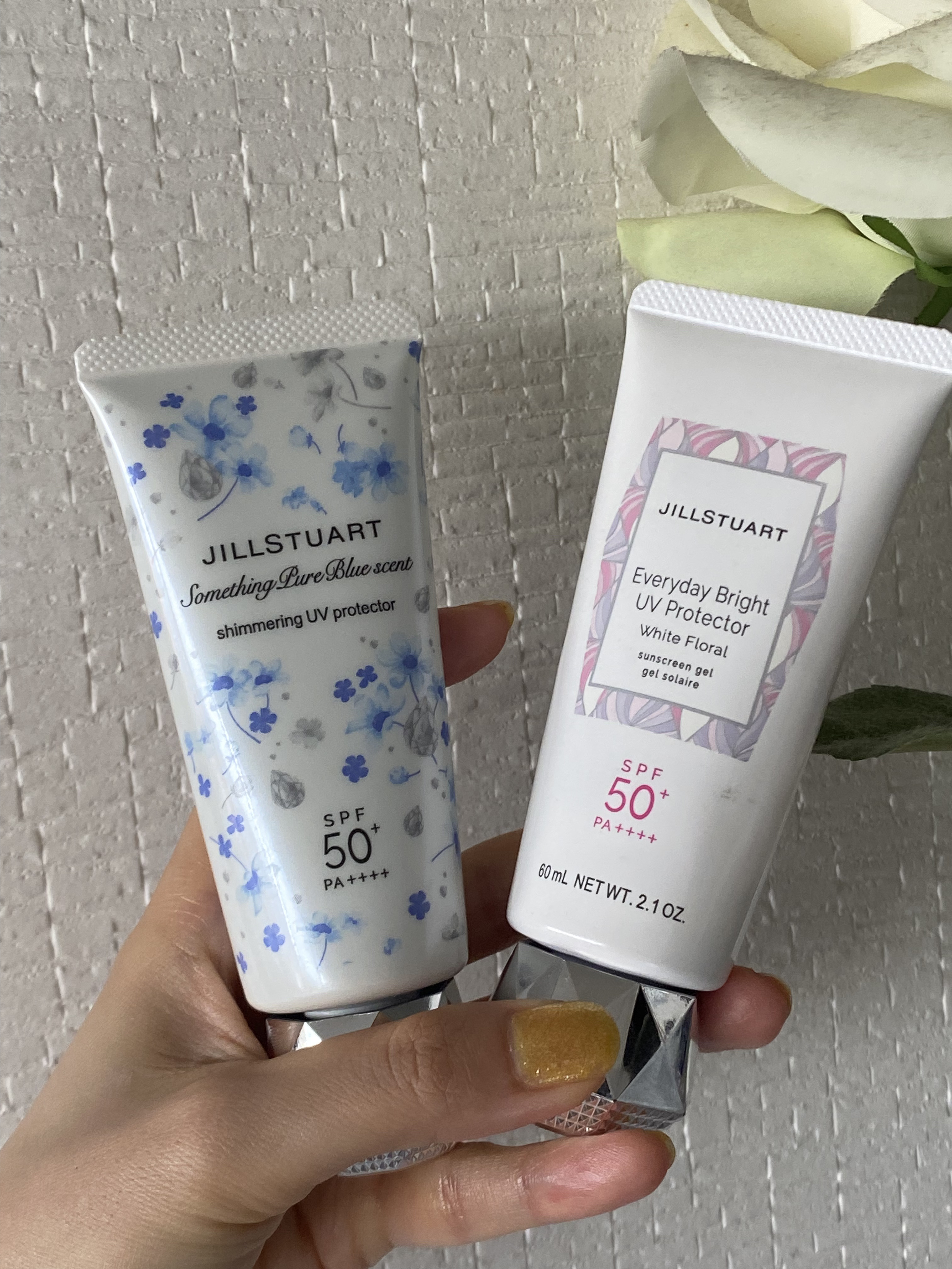エブリデイブライト UVプロテクター ホワイトフローラル/JILL STUART/日焼け止めジェルを使ったクチコミ（1枚目）