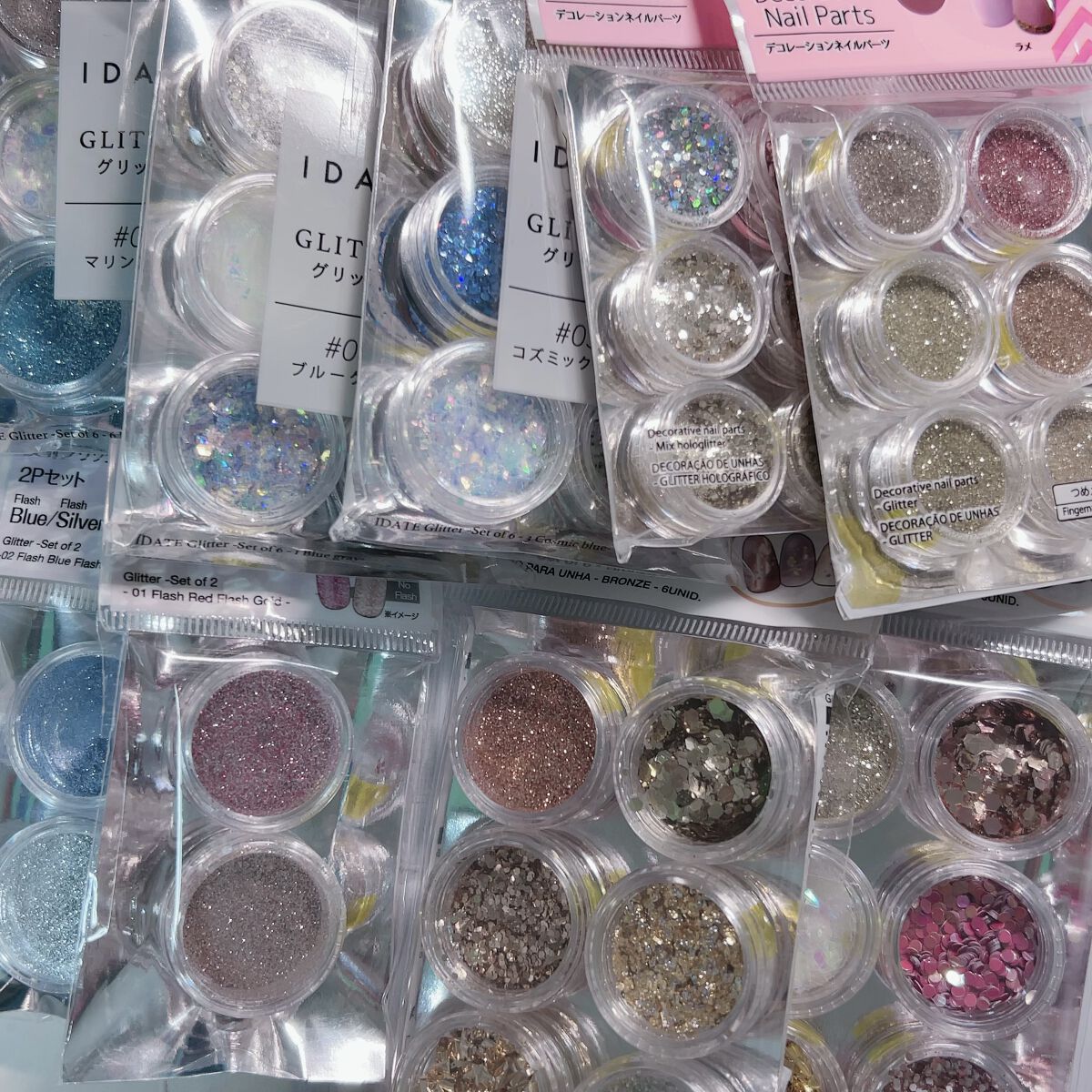 アイデイト グリッター ３ コズミックブルー/IDATE/グリッターを使ったクチコミ（1枚目）