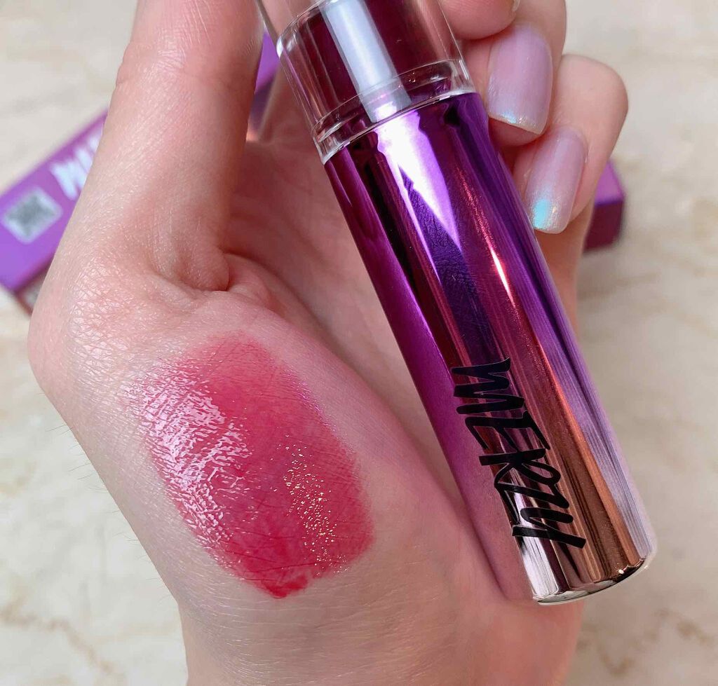 オーロラ デュイ ティント DT8.ファンタジアローズシャイン/MERZY/リップティントを使ったクチコミ（2枚目）