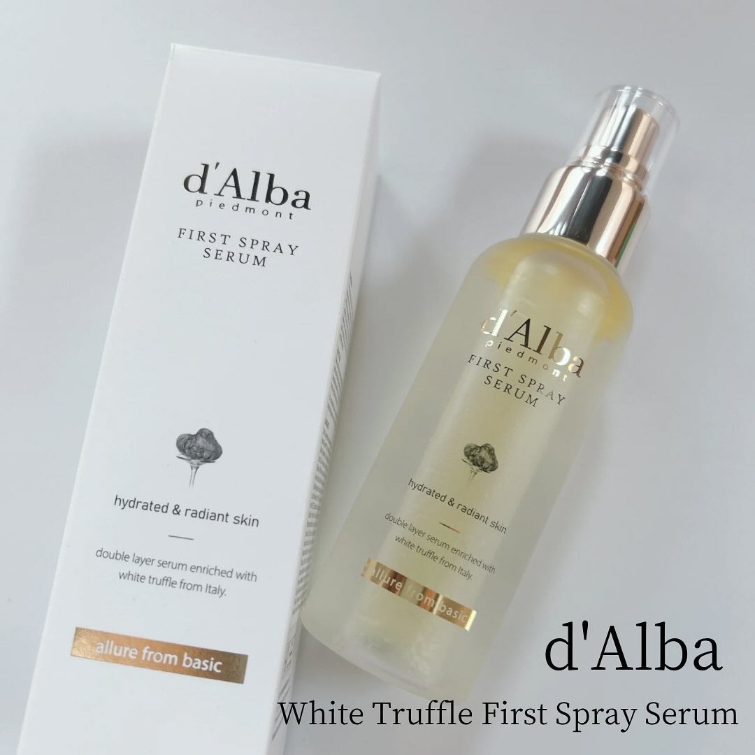 ダルバ ホワイトトリュフファーストスプレーセラム/ダルバ/ミスト状化粧水を使ったクチコミ(1枚目)