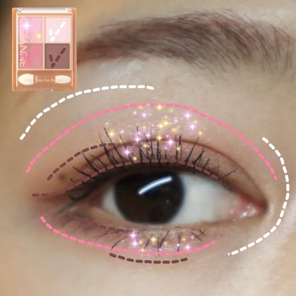 ベージュトーンアイシャドウ/CEZANNE/アイシャドウパレットを使ったクチコミ(4枚目)