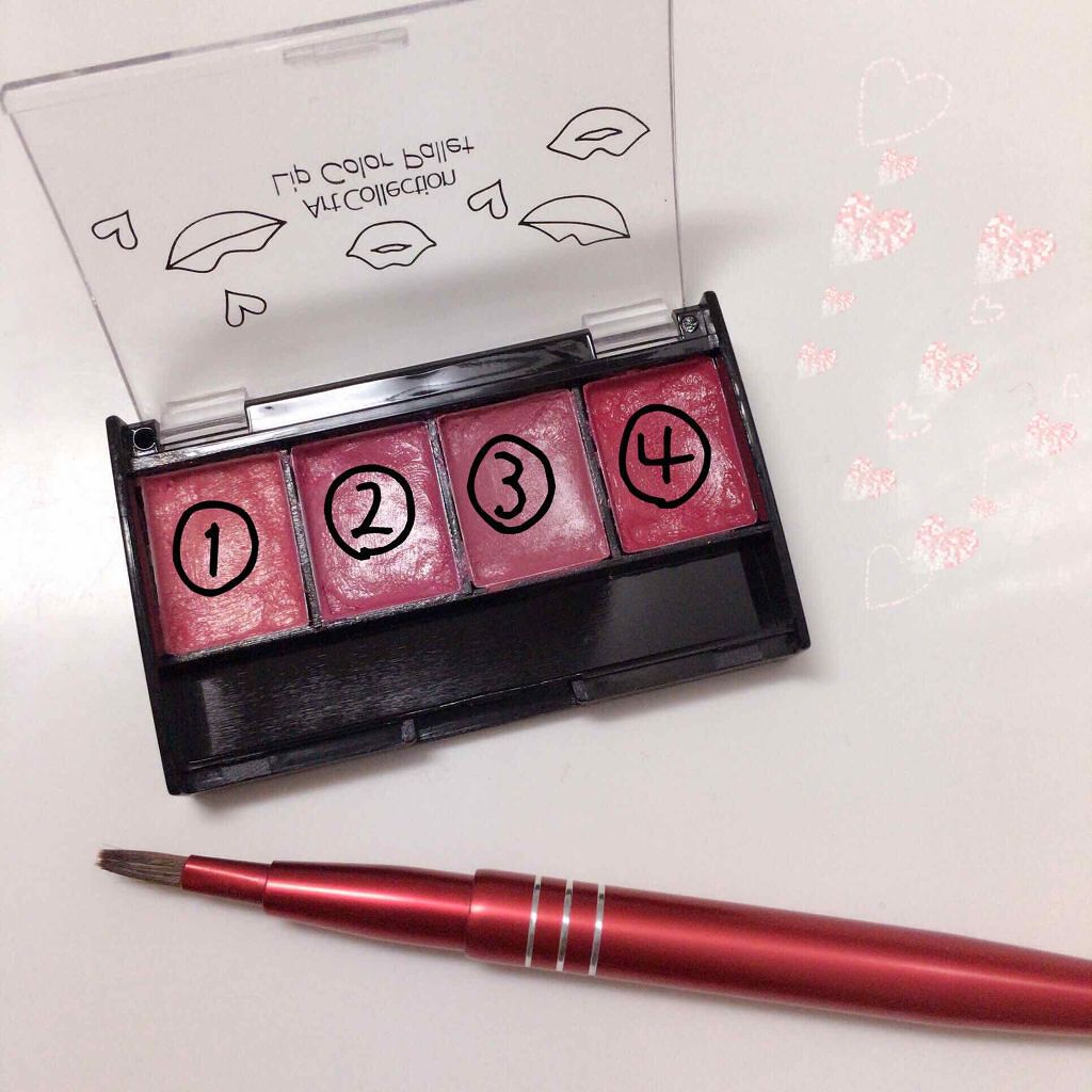 AT リップパレット 01 ピンク/Art Collection/口紅を使ったクチコミ（1枚目）