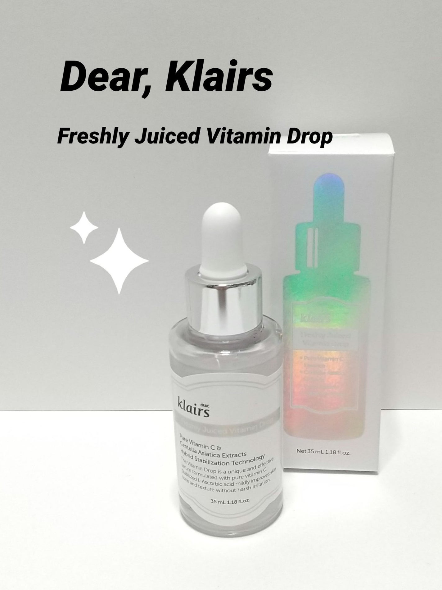 フレッシュリージュースドビタミンドロップ(35ml)/Klairs/美容液を使ったクチコミ(1枚目)