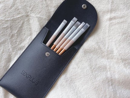 SIXPLUSアイメイクブラシ 5本セット高級動物毛 化粧ポーチ付き/SIXPLUS/メイクブラシを使ったクチコミ(3枚目)