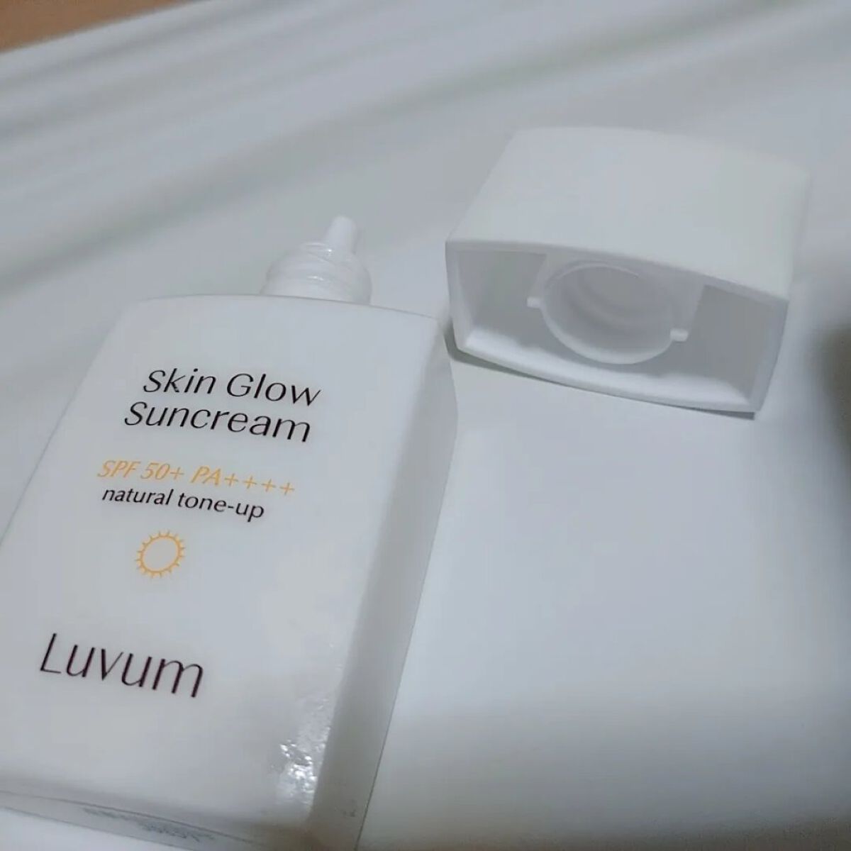 スキングロウ日焼け止め SPF50+ PA++++/Luvum/日焼け止めローションを使ったクチコミ（1枚目）