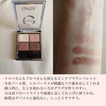 スキニーリッチシャドウ/excel/アイシャドウパレットを使ったクチコミ(2枚目)
